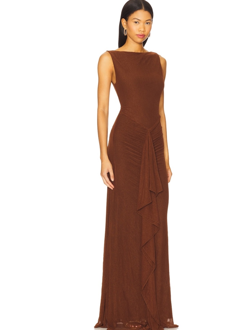 Lovers and Friends Ellie Maxi Dress in Brown - Picture 3 of 8